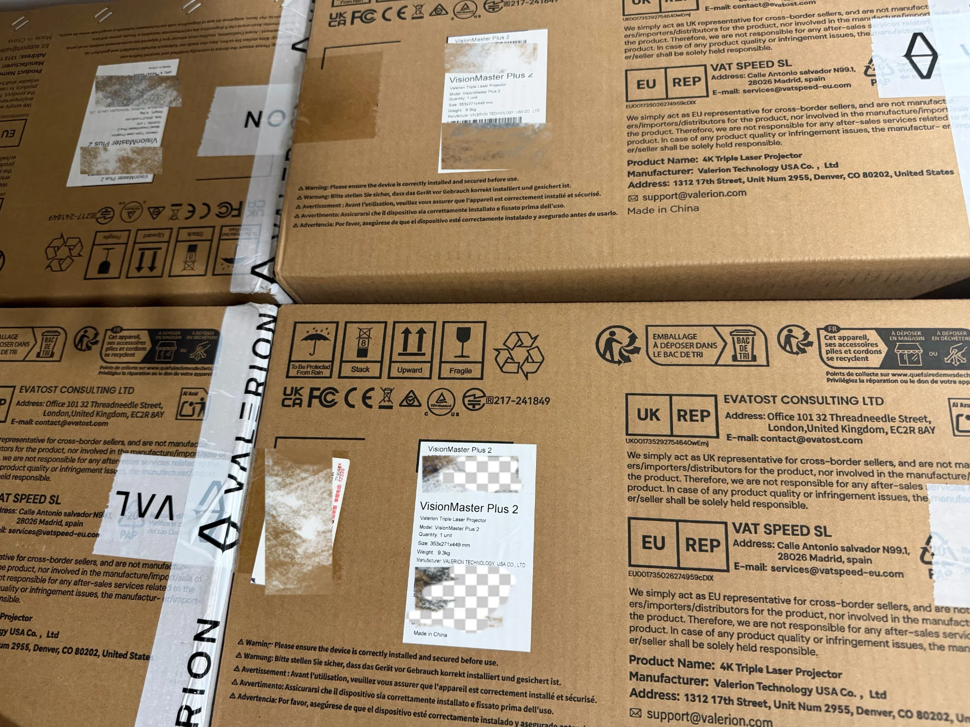 Valerion StreamMaster Plus 2 4K RGB Triple Laser Projector shipping photo 1