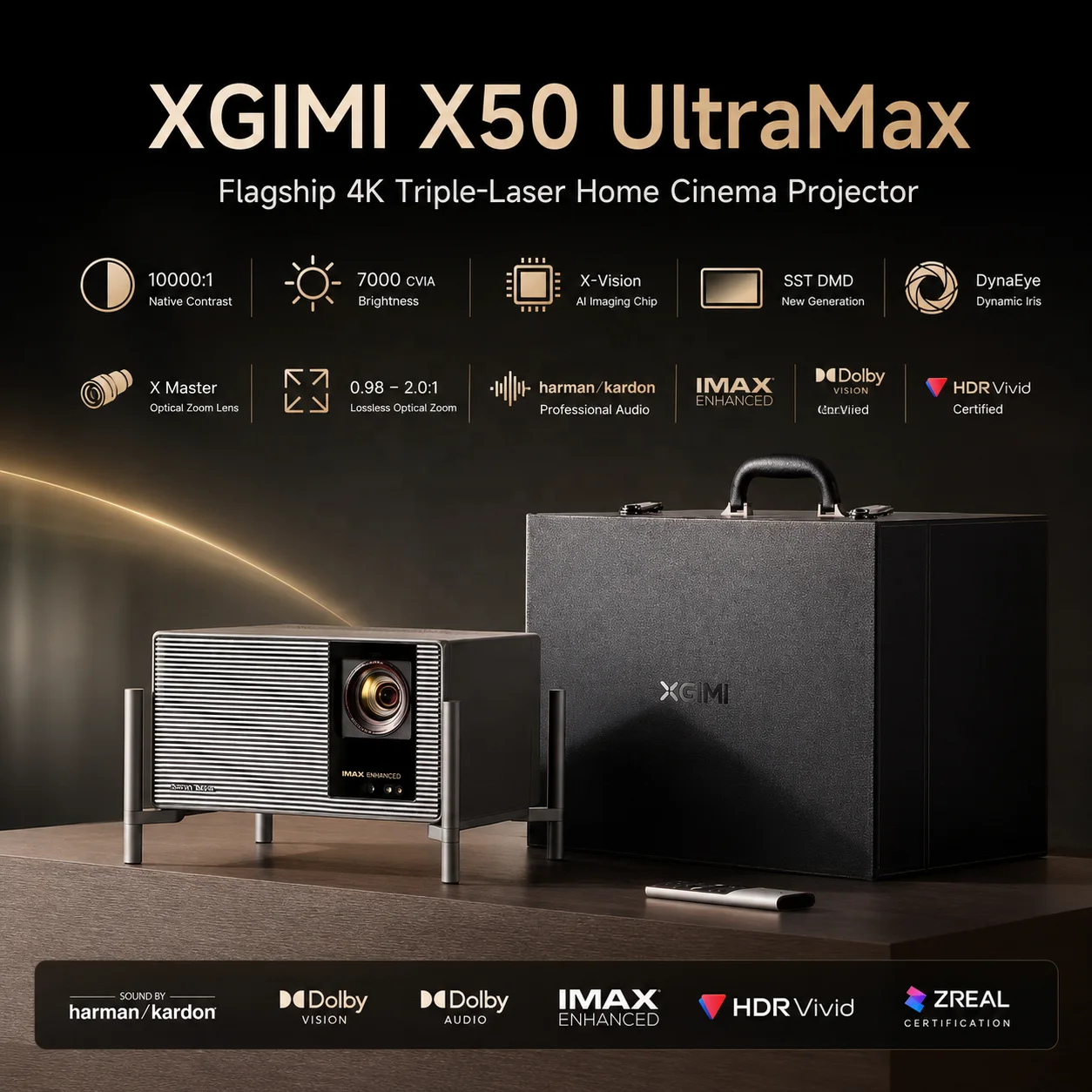 XGIMI X50 Ultra Max 4K RGB Laser Projector