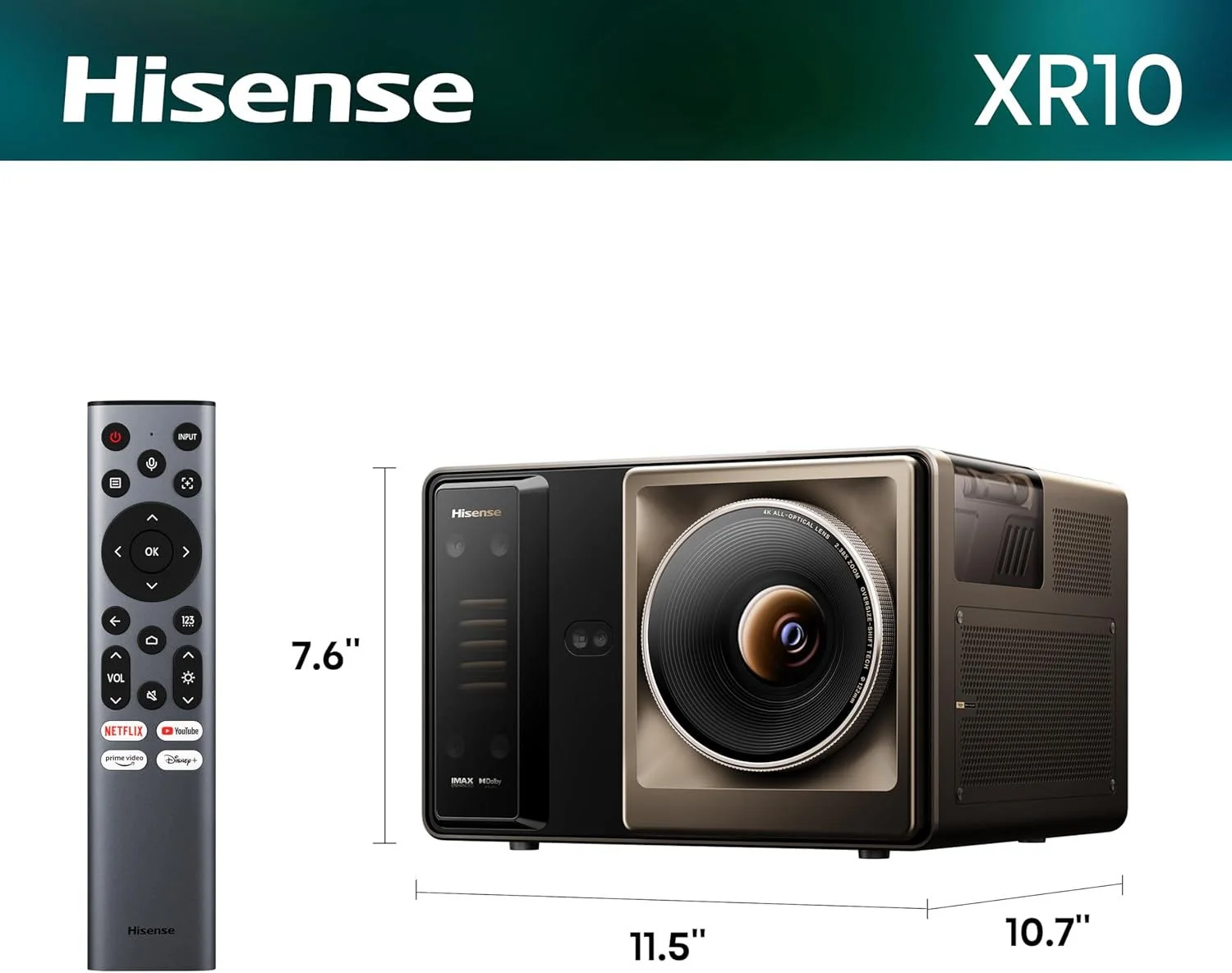 Hisense XR10 4K Triple Laser Projector product details 2